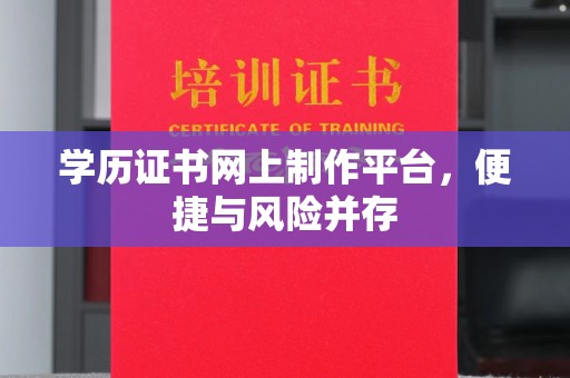 沙坡头学历证书网上制作平台，便捷与风险并存