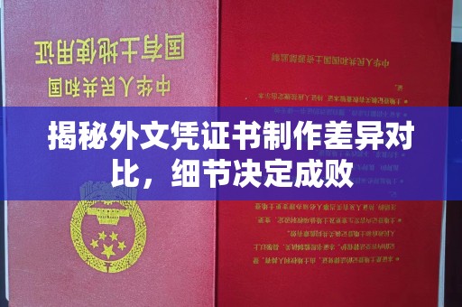 沙坡头揭秘外文凭证书制作差异对比，细节决定成败