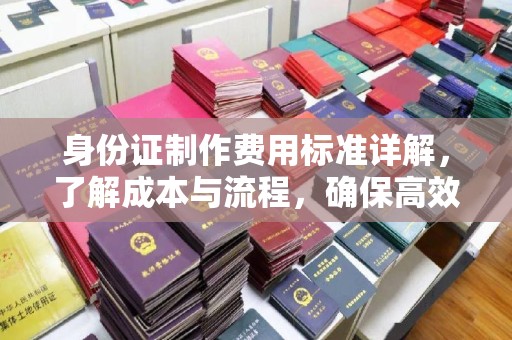 沙坡头身份证制作费用标准详解，了解成本与流程，确保高效办理