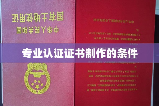 沙坡头专业认证证书制作的条件