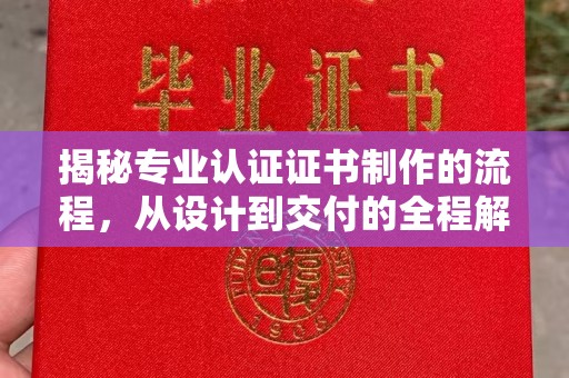 沙坡头揭秘专业认证证书制作的流程，从设计到交付的全程解析