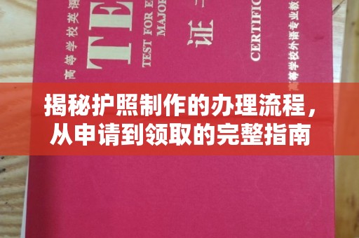 沙坡头揭秘护照制作的办理流程，从申请到领取的完整指南