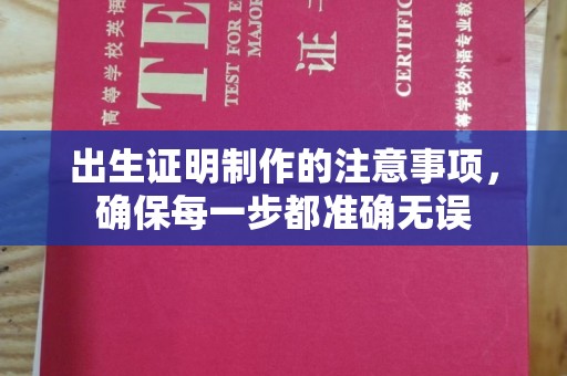 沙坡头出生证明制作的注意事项，确保每一步都准确无误