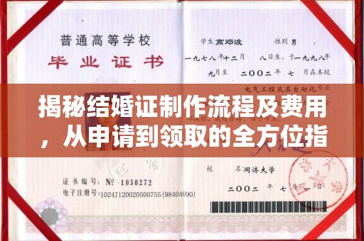 沙坡头揭秘结婚证制作流程及费用，从申请到领取的全方位指南