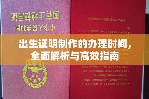 沙坡头出生证明制作的办理时间，全面解析与高效指南