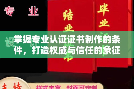 沙坡头掌握专业认证证书制作的条件，打造权威与信任的象征