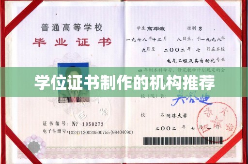 沙坡头学位证书制作的机构推荐